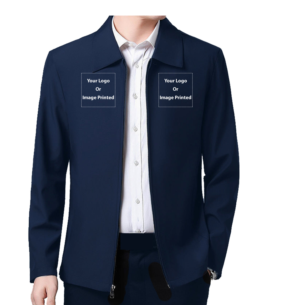 CUSTOM (TWO) Logos Designed Stylish Coats