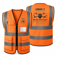 Thumbnail for BRINC LEMUR 2 aviation design on orange high-visibility reflective vest