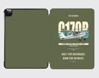 Thumbnail for Cessna 170B design on green army ipad tablet case