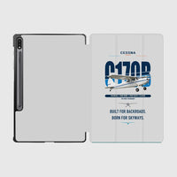 Thumbnail for Cessna 170B design on light gray samsung tablet tablet case