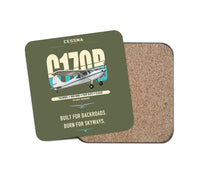 Thumbnail for Cessna 170B design on green army 1 piece coaster