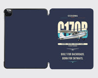 Thumbnail for Cessna 170B design on navy blue ipad tablet case