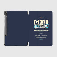 Thumbnail for Cessna 170B design on navy blue samsung tablet tablet case
