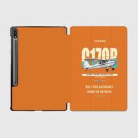 Thumbnail for Cessna 170B design on orange samsung tablet tablet case