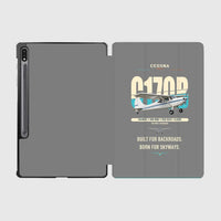 Thumbnail for Cessna 170B design on gray samsung tablet tablet case