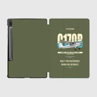Thumbnail for Cessna 170B design on green army samsung tablet tablet case