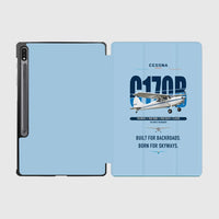 Thumbnail for Cessna 170B design on light blue samsung tablet tablet case