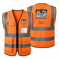 Thumbnail for Cessna 152 aviation design on orange high-visibility reflective vest