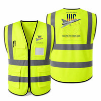 Thumbnail for Dassault Mirage IIIC aviation design on fluorescent green high-visibility reflective vest