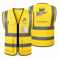 Thumbnail for Dassault Mirage IIIC aviation design on yellow high-visibility reflective vest