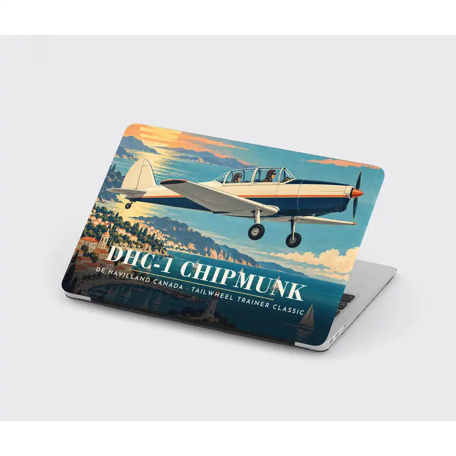 de Havilland Canada DHC-1 Chipmunk - 3D - MacBook Case - Full Print