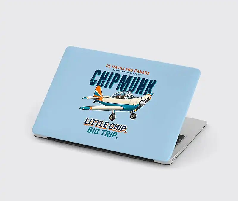 de Havilland Canada DHC-1 Chipmunk - Cartoon - MacBook Case - Light Blue