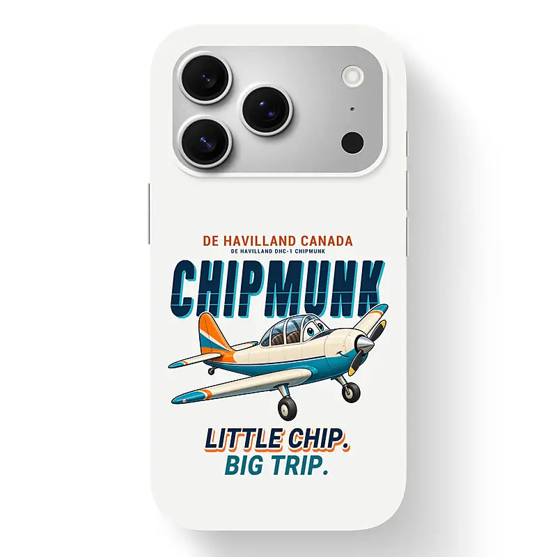 de Havilland Canada DHC-1 Chipmunk - Cartoon - MagSafe iPhone 17 Pro - White