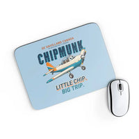 Thumbnail for de Havilland Canada DHC-1 Chipmunk - Cartoon - Mouse Pad - Light Blue