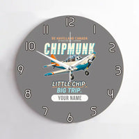 Thumbnail for de Havilland Canada DHC-1 Chipmunk - Cartoon + Name - No Frame - Gray
