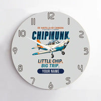 Thumbnail for de Havilland Canada DHC-1 Chipmunk - Cartoon + Name - No Frame - Light Gray