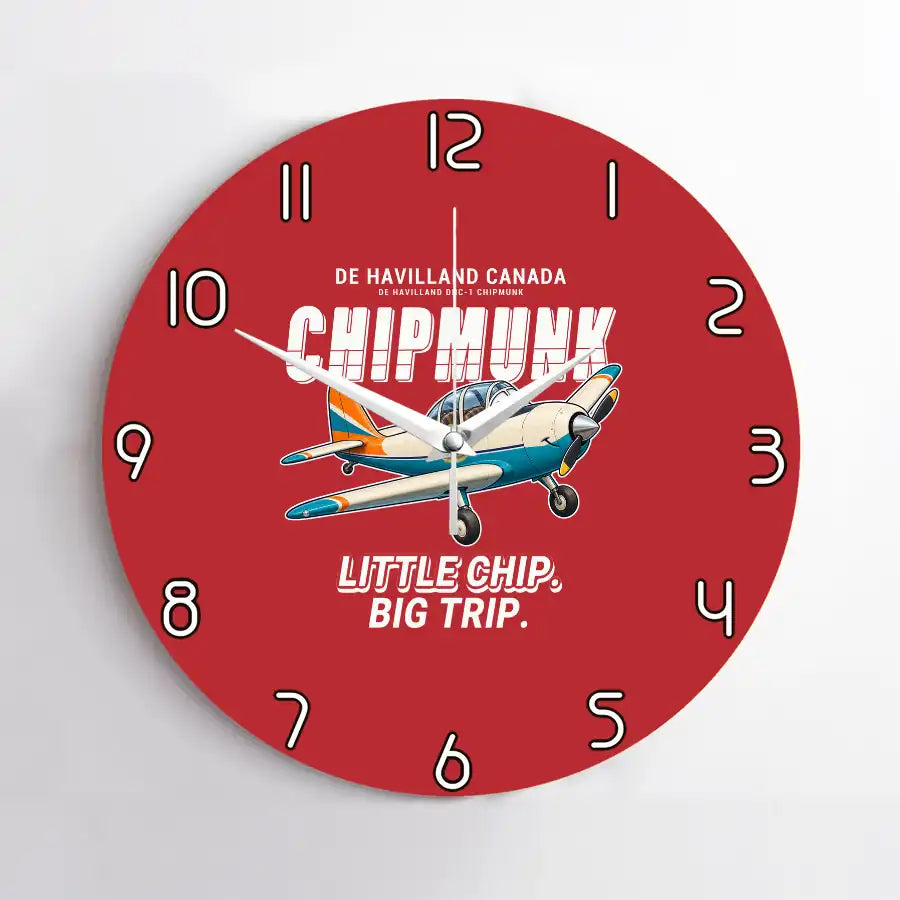 de Havilland Canada DHC-1 Chipmunk - Cartoon - No Frame - Red