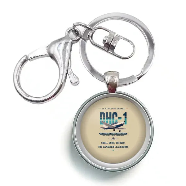 de Havilland Canada DHC-1 Chipmunk - Original - Circle Key Chain - Beige