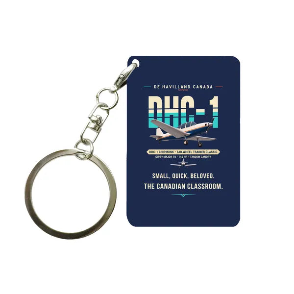 de Havilland Canada DHC-1 Chipmunk - Original - Key Chain - Navy Blue