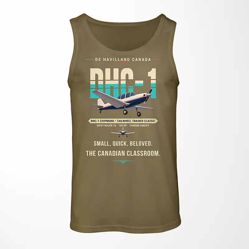 de Havilland Canada DHC-1 Chipmunk - Original - Tank Top - Green Army