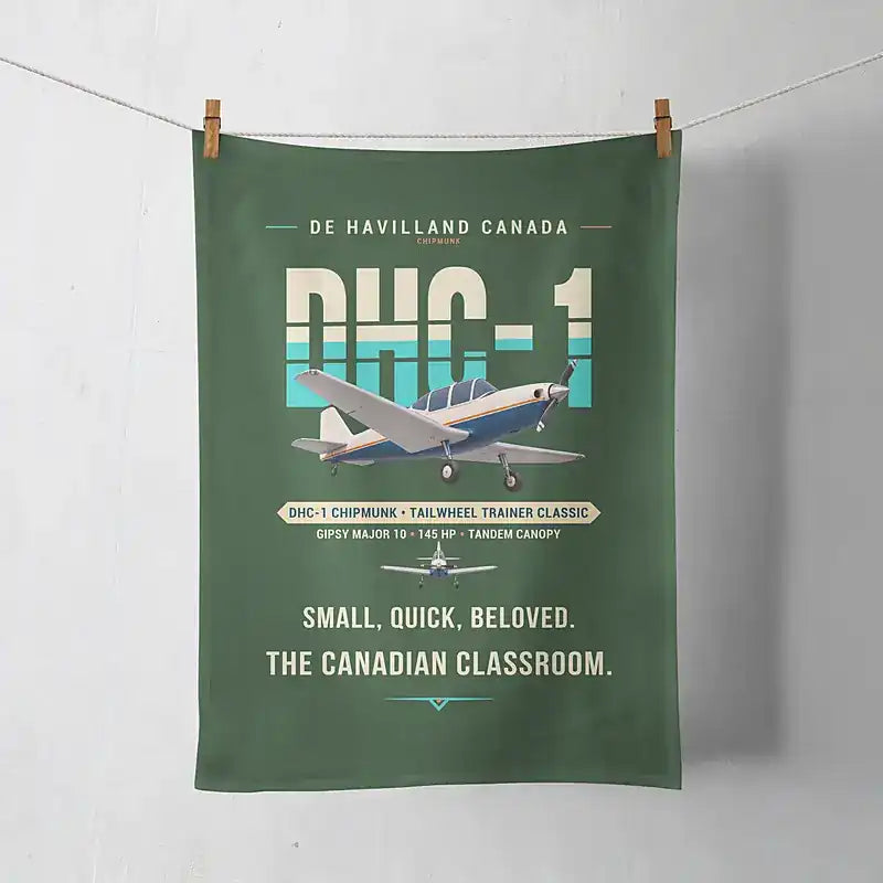 de Havilland Canada DHC-1 Chipmunk - Original - Towel - Dark Green