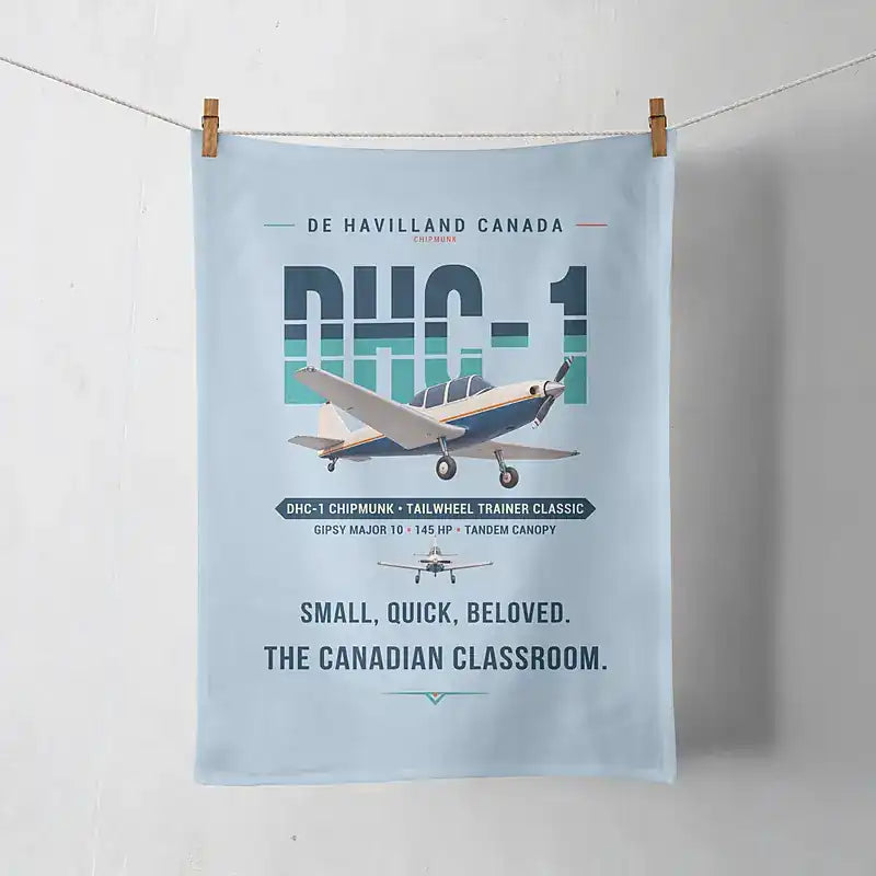 de Havilland Canada DHC-1 Chipmunk - Original - Towel - Light Blue