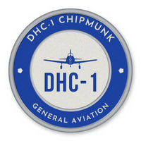 Thumbnail for de Havilland Canada DHC-1 Chipmunk Patches - Circle - Royal White