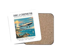 Thumbnail for de Havilland Canada DHC-1 Chipmunk - Poster - Coaster - White