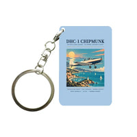 Thumbnail for de Havilland Canada DHC-1 Chipmunk - Poster - Key Chain - Light Blue