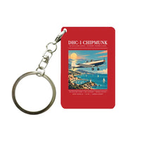 Thumbnail for de Havilland Canada DHC-1 Chipmunk - Poster - Key Chain - Red