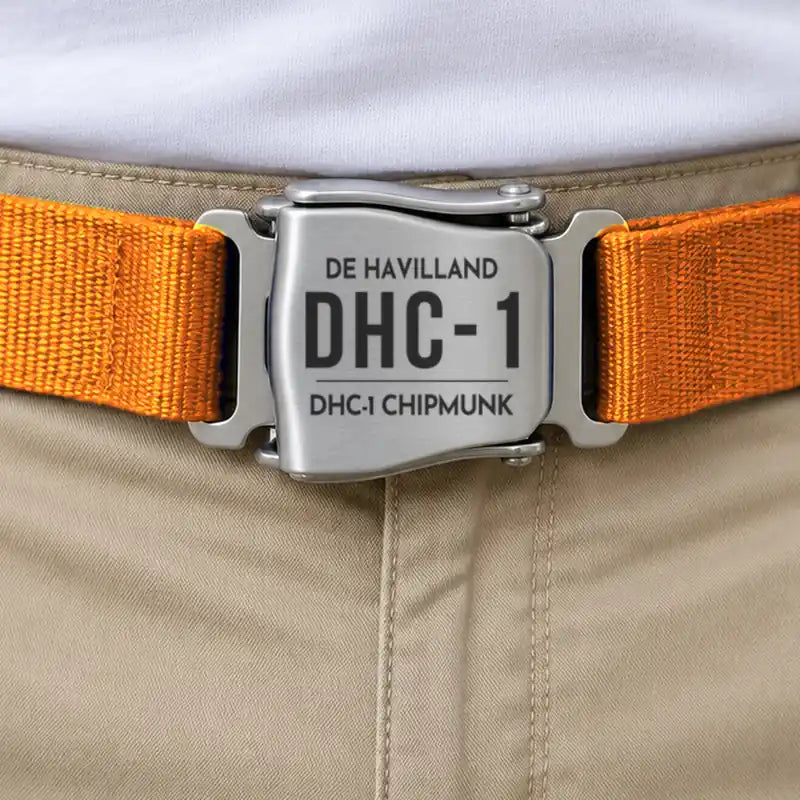 de Havilland Canada DHC-1 Chipmunk - Seat Belt - Tag - Orange