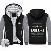 Thumbnail for de Havilland Canada DHC-1 Chipmunk Zipped Sweatshirts - Heritage - Black & Gray