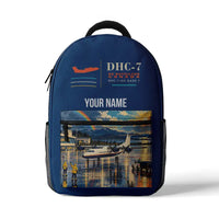 Thumbnail for de Havilland Canada DHC-7-102 Dash 7 - 3D Backpack - Blue + Name