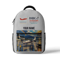 Thumbnail for de Havilland Canada DHC-7-102 Dash 7 - 3D Backpack - White + Name
