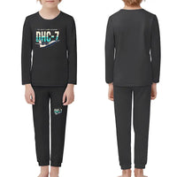 Thumbnail for de Havilland Canada DHC-7-102 Dash 7 - Children Pajamas - Original Chest - Black