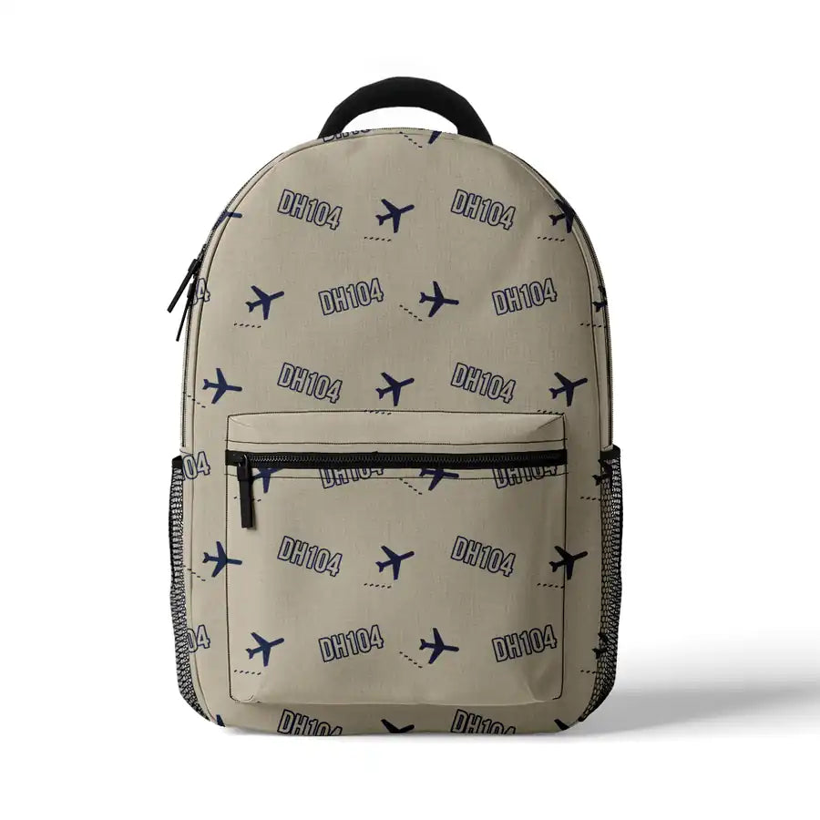 de Havilland DH.104 Dove 8 - 3D Backpack - 3D Pattern - Beige