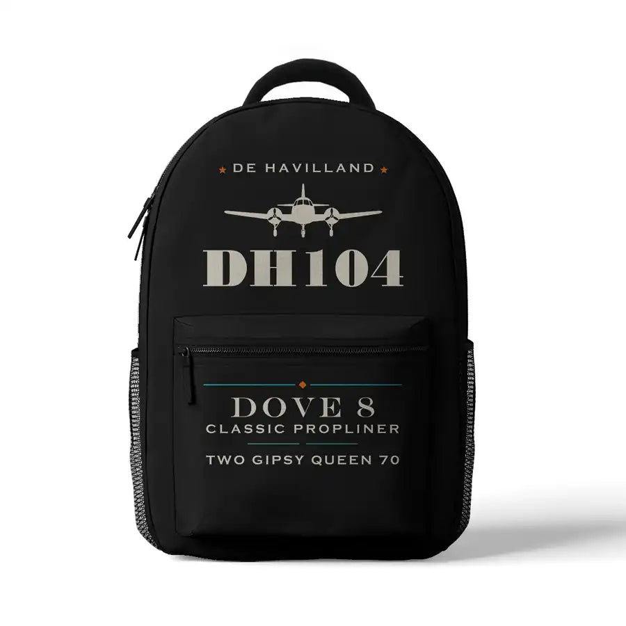de Havilland DH.104 Dove 8 - 3D Backpack - Heritage - Black