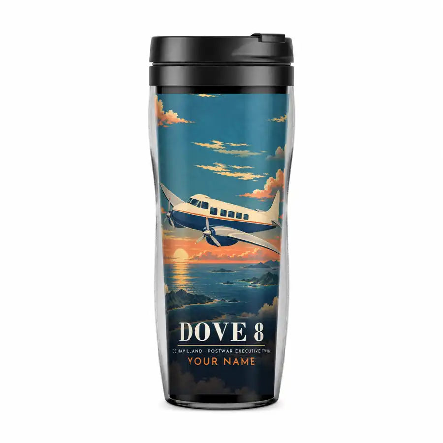 de Havilland DH.104 Dove 8 - 3D + Name - Plastic (No Holder) - Full Print