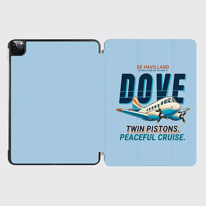 de Havilland DH.104 Dove 8 - Cartoon - iPad Case - Light Blue