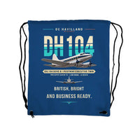 Thumbnail for de Havilland DH.104 Dove 8 - Drawstring Bag - Original - Blue