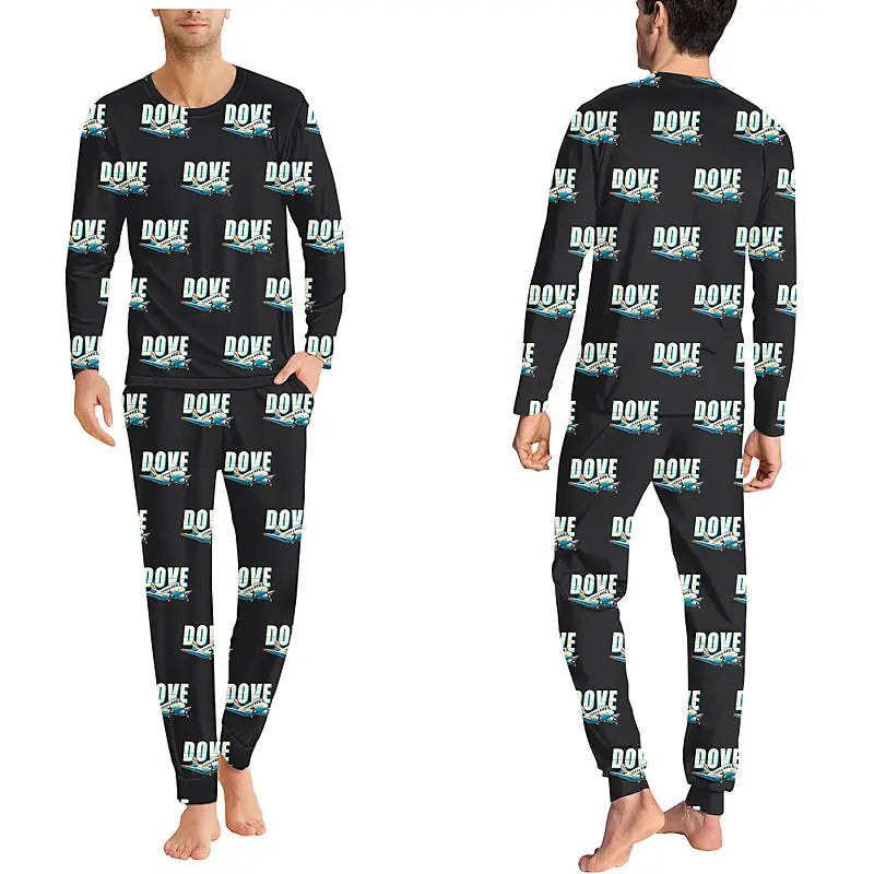 de Havilland DH.104 Dove 8 - Men Pajamas - Cartoon Pattern - Black