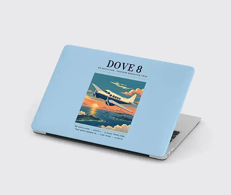 de Havilland DH.104 Dove 8 - Poster - MacBook Case - Light Blue