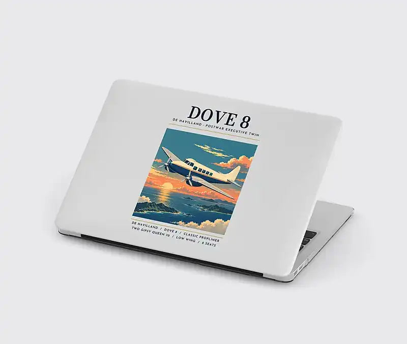 de Havilland DH.104 Dove 8 - Poster - MacBook Case - Light Gray