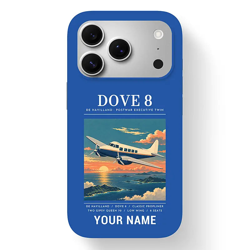 de Havilland DH.104 Dove 8 - Poster + Name - MagSafe iPhone 17 Pro - Blue