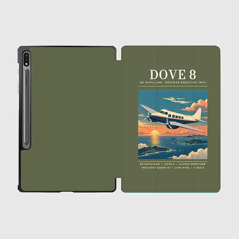 de Havilland DH.104 Dove 8 - Poster - Samsung Tablet - Green Army