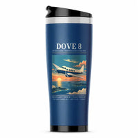 Thumbnail for de Havilland DH.104 Dove 8 - Poster - Stainless Steel (No Holder) - Blue