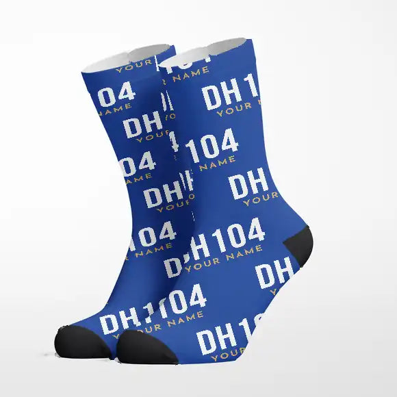 de Havilland DH.104 Dove 8 - Socks - Royal Blue + Name