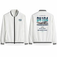Thumbnail for de Havilland DH.104 Dove 8 Stylish Jackets - Baseball Collar - Original - White