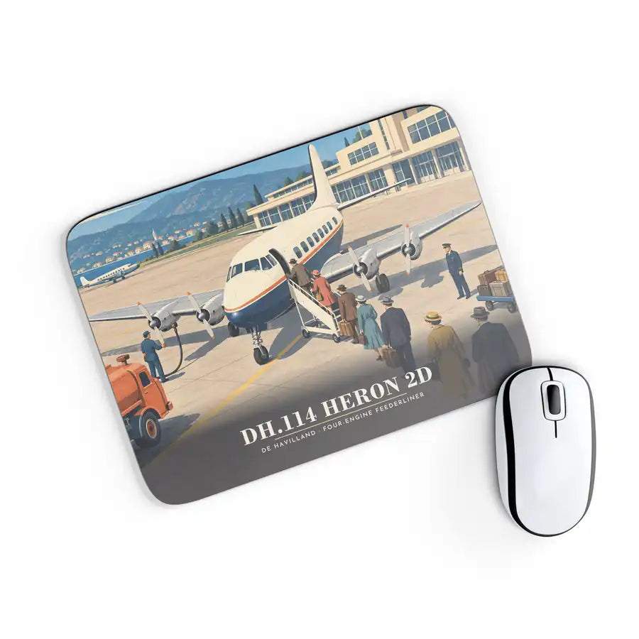de Havilland DH.114 Heron 2D - 3D - Mouse Pad - Full Print
