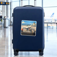 Thumbnail for de Havilland DH.114 Heron 2D - 3D + Name - Square Sticker - Suitcase